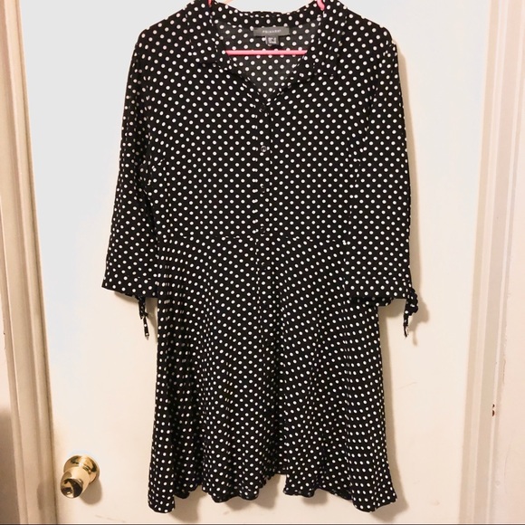 primark white polka dot dress